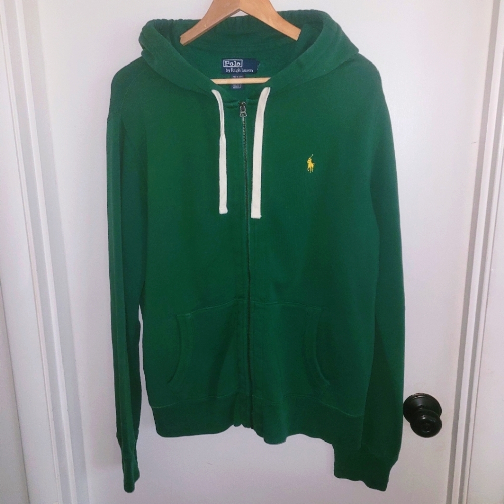Polo Ralph Lauren Green Zip-Up Hoodie